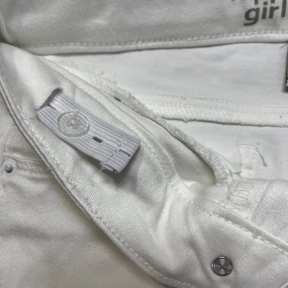 Hippie Girl Girls White Ankle Skinny Mid Rise Stretch Jeans Size 8 HG120A3885